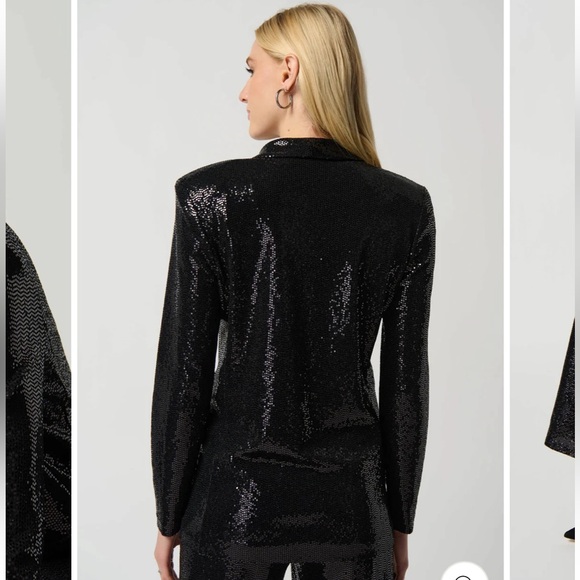 Joseph Ribkoff Sequin Blazer Size 8 - Picture 5 of 15